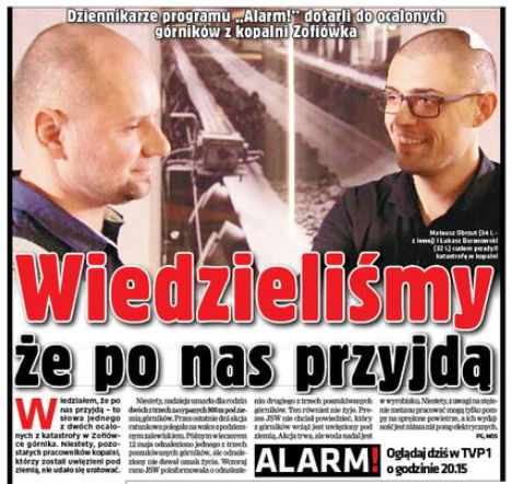 kopalnia Zofiówka ocaleni