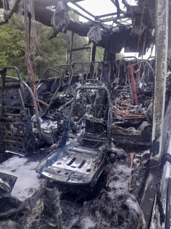 Autobus spłonął na A4. Dantejskie sceny na Opolszczyźnie