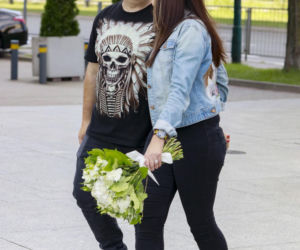 Karolina Skiba z mężem