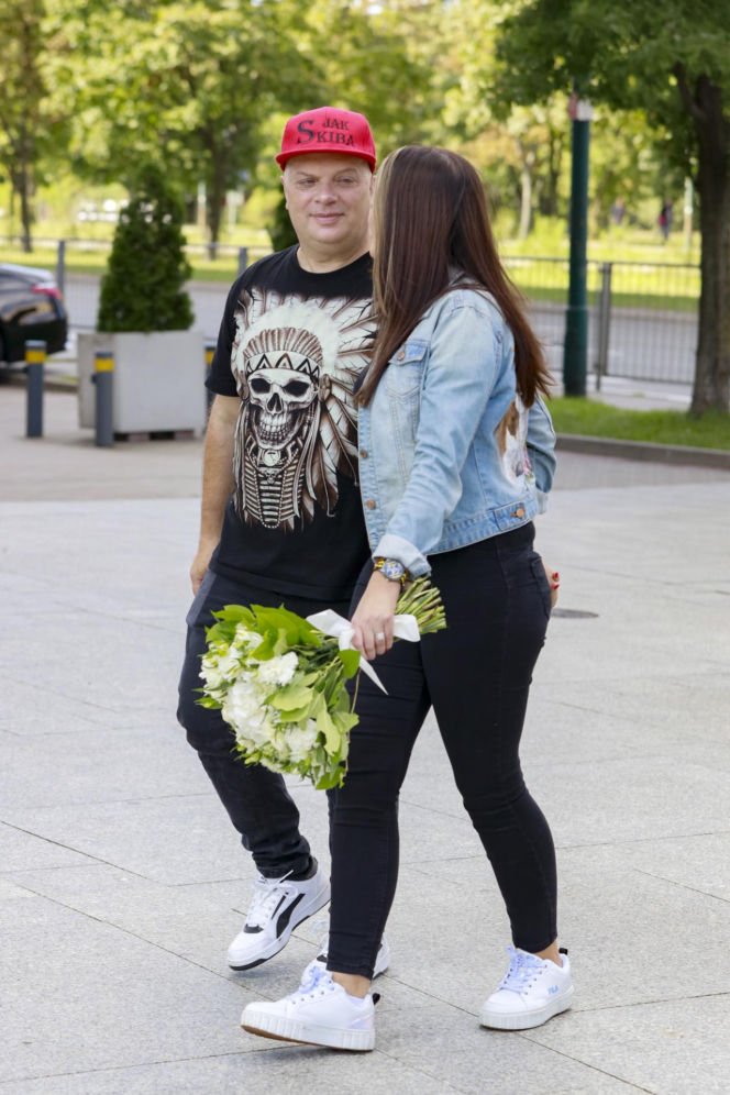 Karolina Skiba z mężem