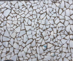 Przejście podziemne przy dawnej kopalni - mozaika z PRL