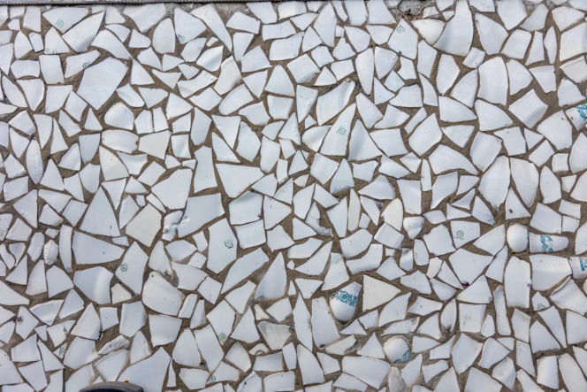 Przejście podziemne przy dawnej kopalni - mozaika z PRL