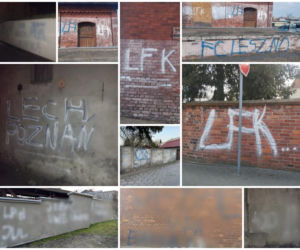 Wandale w Poniecu. Uszkodzili ogrodzenia domów i kościoła 