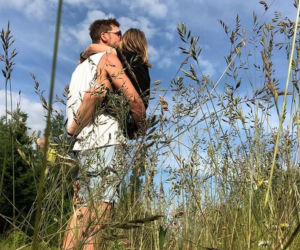 Mikołaj Roznerski i jego syn Antek na Instagramie - 2021 r. 