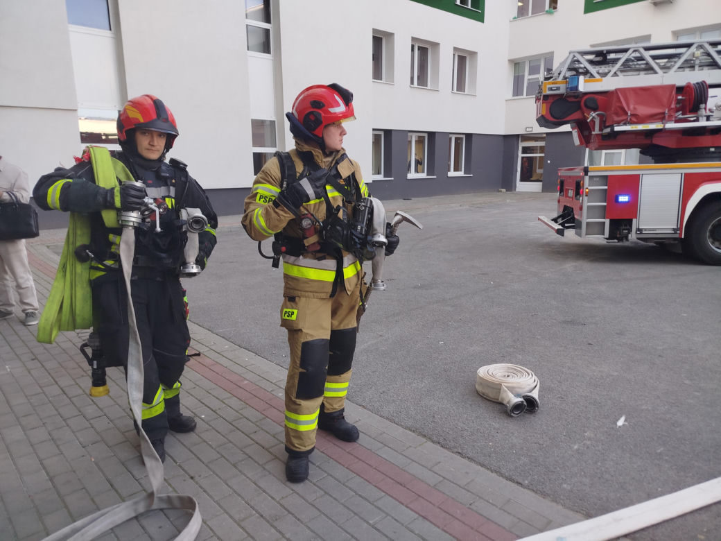 Powiatowe ćwiczenia strażackie w szpitalu wojewódzkim w Siedlcach