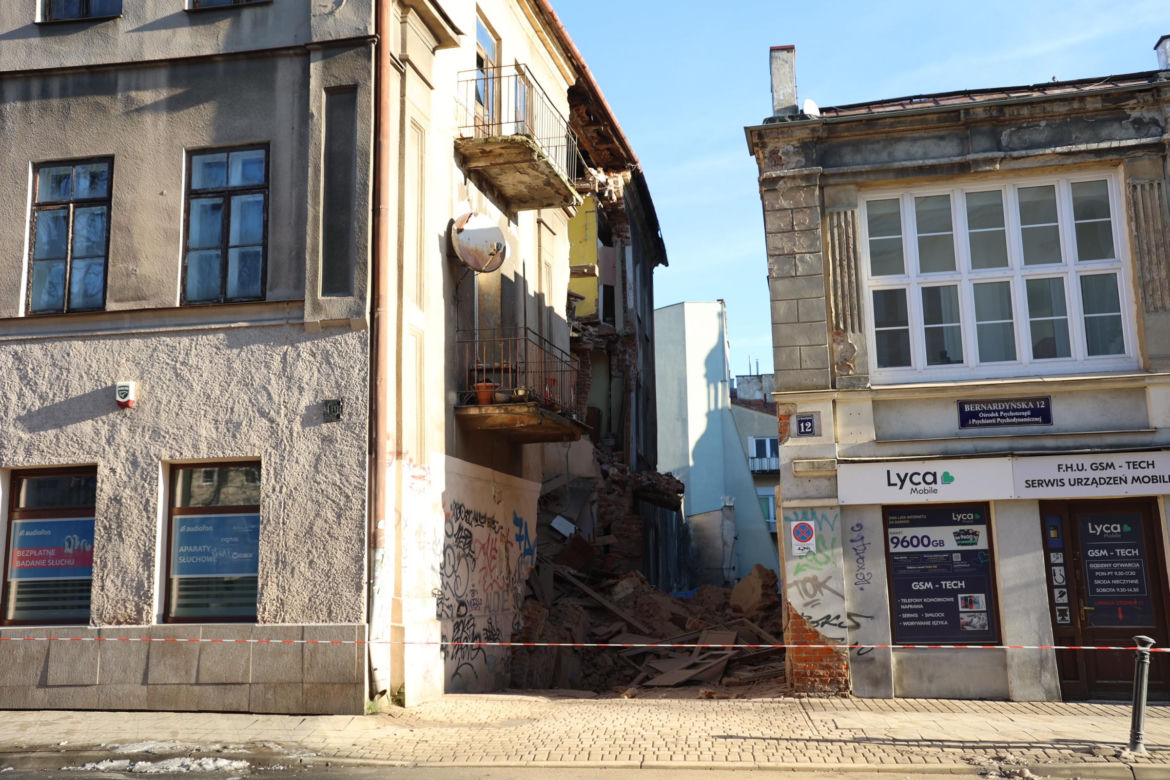 Zawaliła się część kamienicy w centrum Lublina