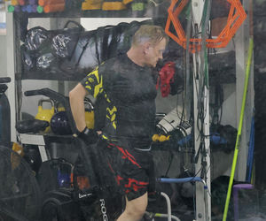 Bartosz Żukowski na siłowni