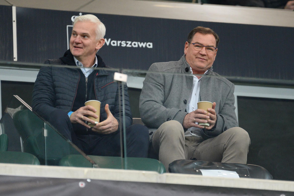 Jan Urban i Jacek Magiera przyłapani na Legii