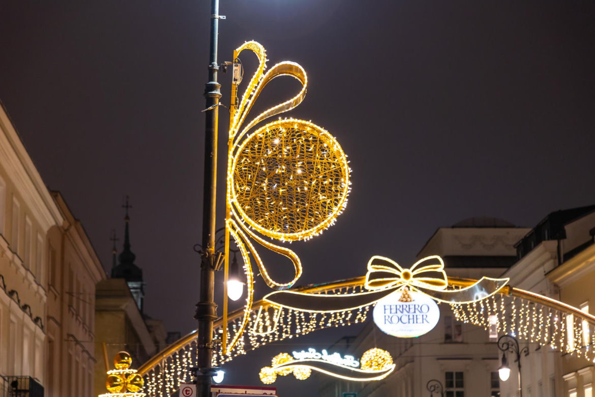 Iluminacja świąteczna 2023 w Warszawie - zdjęcia