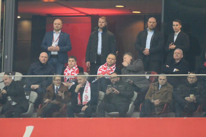 Karol Nawrocki i Przemysław Czarnek na mecze Polska - Albania