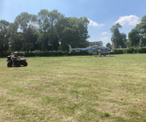 Śmigłowiec, mnóstwo policyjnego sprzętu, a także pokazy na wodzie! Impreza plenerowa dla dzieci w Niepruszewie