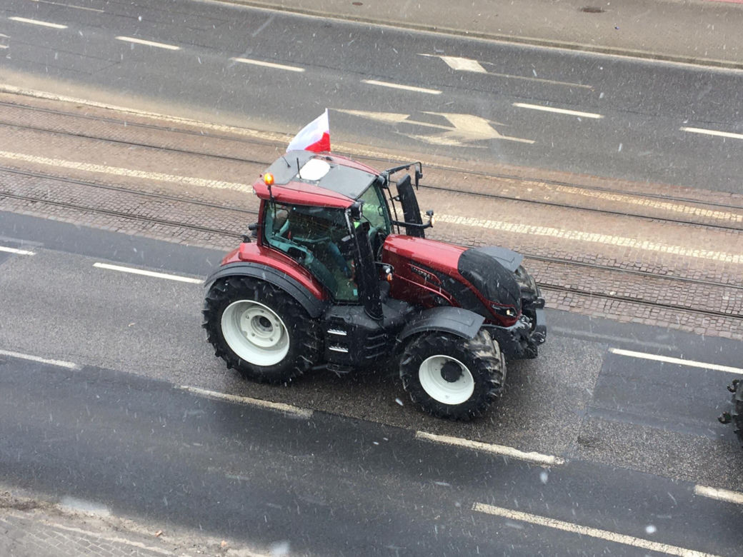 Protest rolników w Grudziądzu