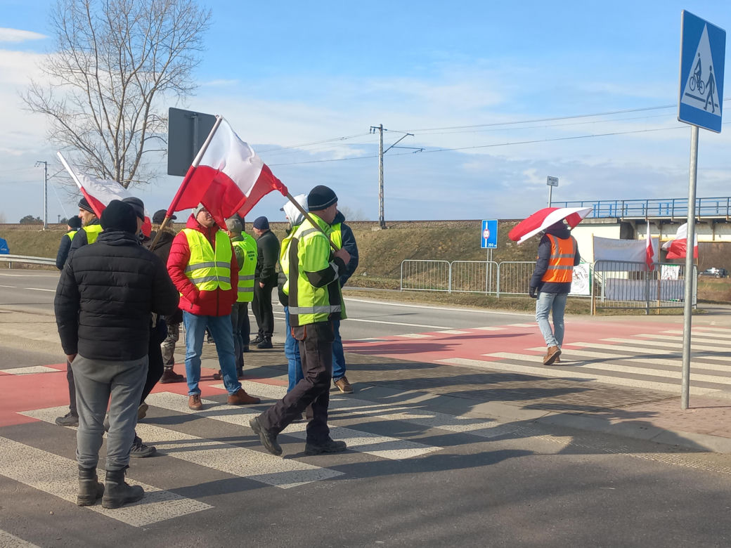 Protest rolników w Medyce