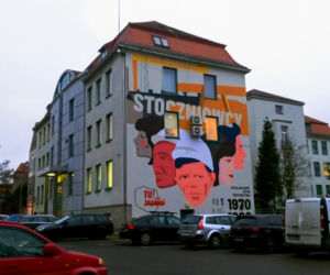 Mural na rocznicę Szczecińskiego Grudnia 1970