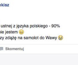 Jonkisz zdał maturę z polskiego