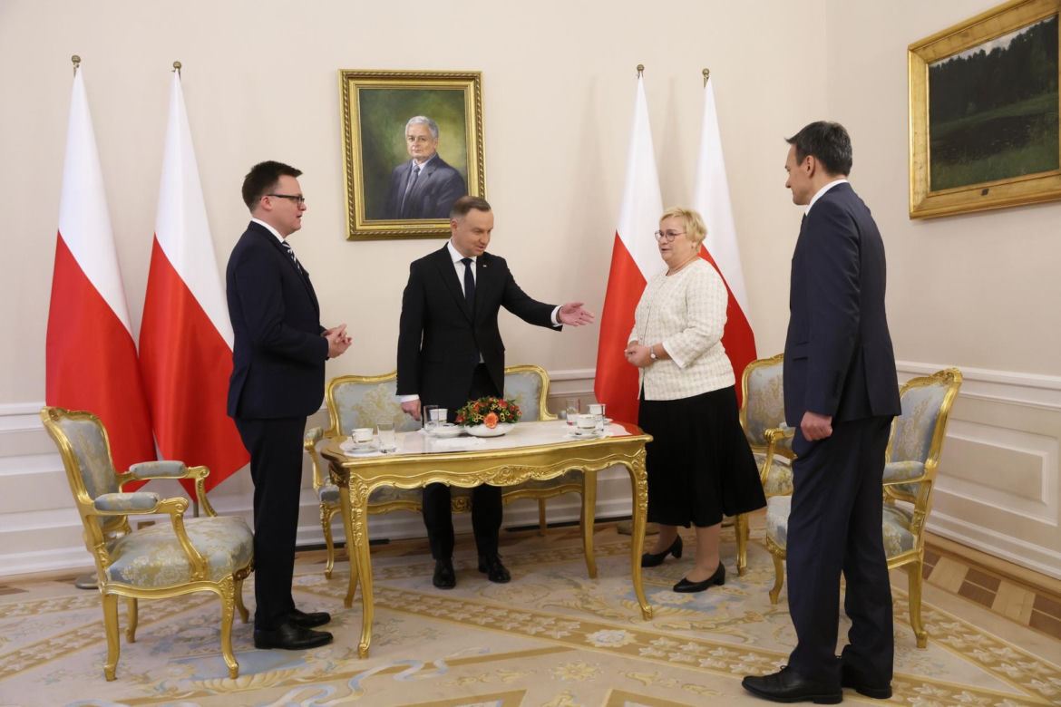 Spotkanie Szymona Hołowni i Andrzeja Dudy
