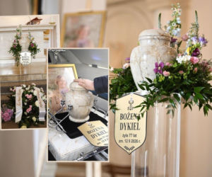 Nie było trumny na pogrzebie Bożeny Dykiel. Urnę ozdobiono kwiatami o wyjątkowym znaczeniu