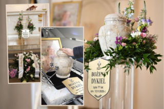 Nie było trumny na pogrzebie Bożeny Dykiel. Urnę ozdobiono kwiatami o wyjątkowym znaczeniu