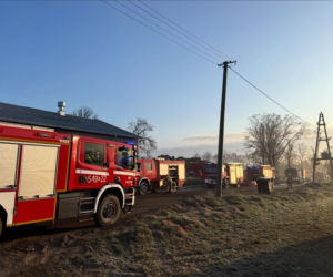 Pożar w zakładzie utylizacji opon w Rożentalu
