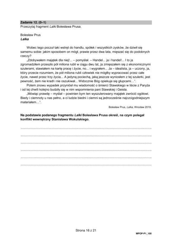Matura 2023: arkusz przykładowy CKE język polski