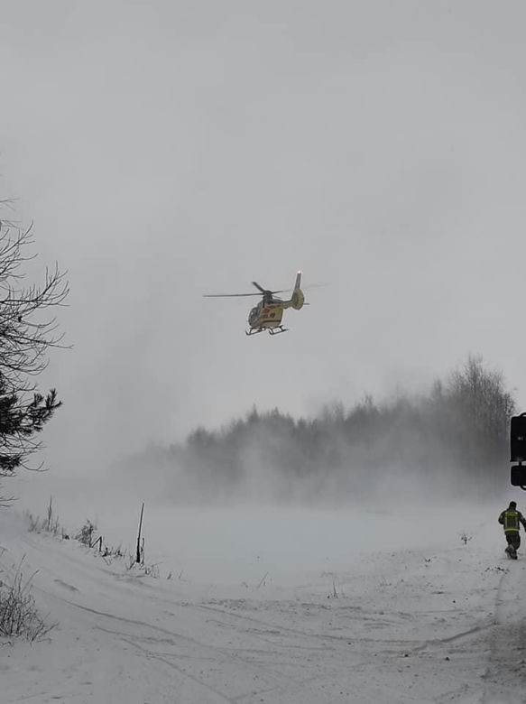 Wypadek na terenie gminy Adamów