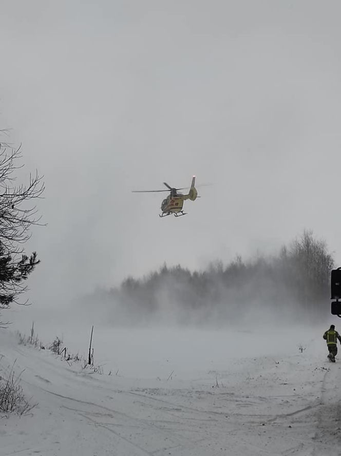 Wypadek na terenie gminy Adamów