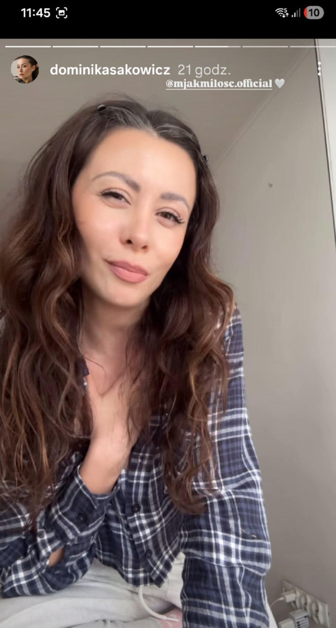 Dominika Sakowicz (Joanna z M jak miłość) - prywatnie na Instagramie