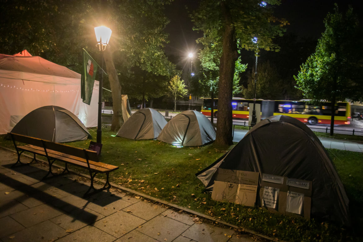 Protest służb medycznych