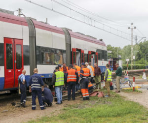 Wypadek zatrzymał WKD