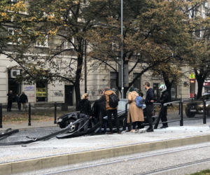 Wypadek na Andersa w Warszawie przed godz. 9.00