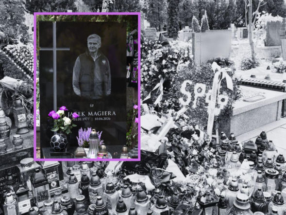 Piłka na grobie Jacka Magiery. Poruszający widok mogiły trenera tuż przed 1 listopada