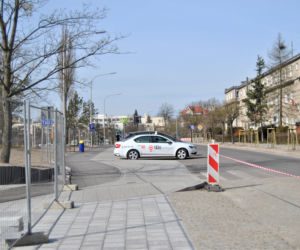 Remont przed dworcem PKP w Iławie - marzec 2020