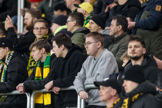 GKS Katowice - Górnik Zabrze: Zdjęcia kibiców z Derbów Śląska w ramach 23. kolejki PKO BP Ekstraklasy