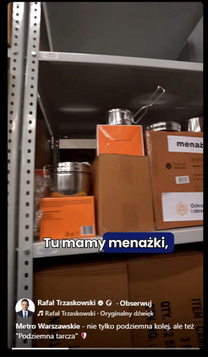 Schron powstaje w metrze. Tysiące łóżek, koców i śpiworów!