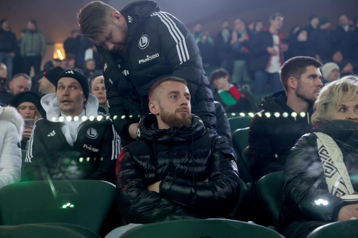 Rafał Augustyniak na meczu Legia - Jagiellonia