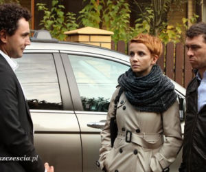 BARWY SZCZĘŚCIA odc. 860. Piotr Walawski (Piotr Jankowski), Marta (Katarzyna Zielińska), Robert (Marcin Czarnik)