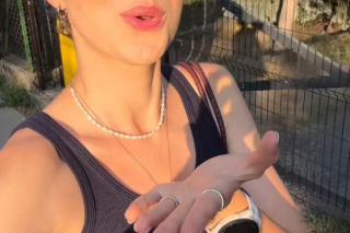 M jak miłość. Dominika Suchecka (Natalka) na planie