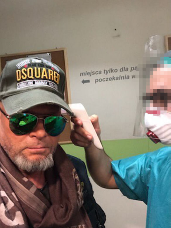 Krzysztof Rutkowski robi test na koronawirusa