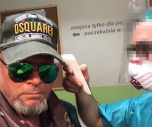 Krzysztof Rutkowski robi test na koronawirusa