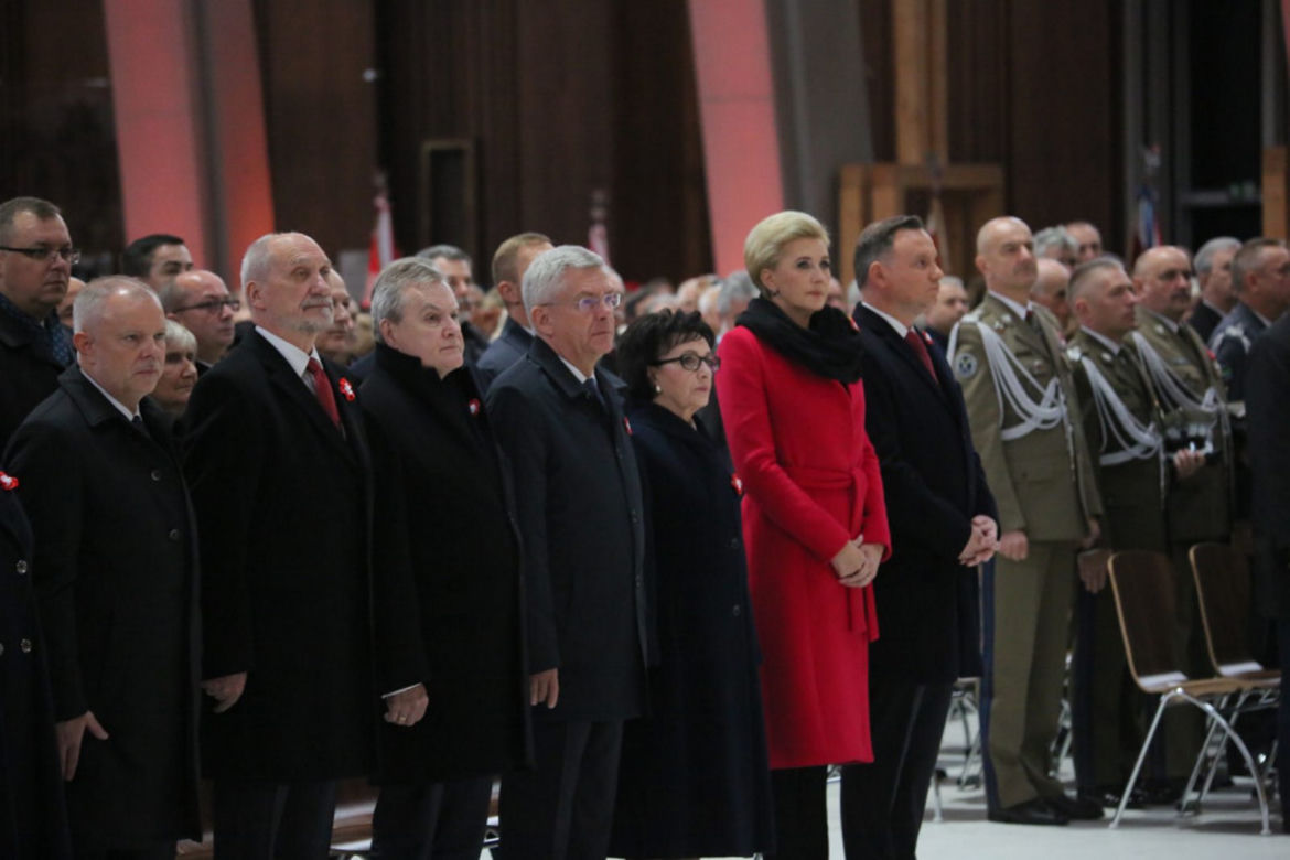 Agata Kornhauser-Duda na obchodach Święta Niepodległości