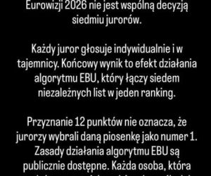 Filip Kuncewicz, oświadczenie, Eurowizja 2026