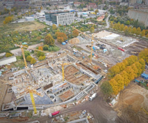 Budowa Fabryki Wody - październik 2020