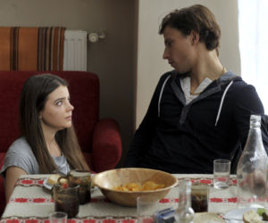 Dziewczyny ze Lwowa. Igor (Józef Pawłowski), Olyia (Katarzyna Ucherska)