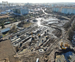 Budowa Fabryki Wody w Szczecinie - luty 2020