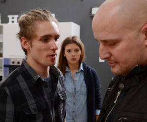 Komisarz Alex 5 sezon odcinek 55 (odc 3). Alina Lenczyk ( Klaudia Halejcio), Kamil (Filip Gurłacz)