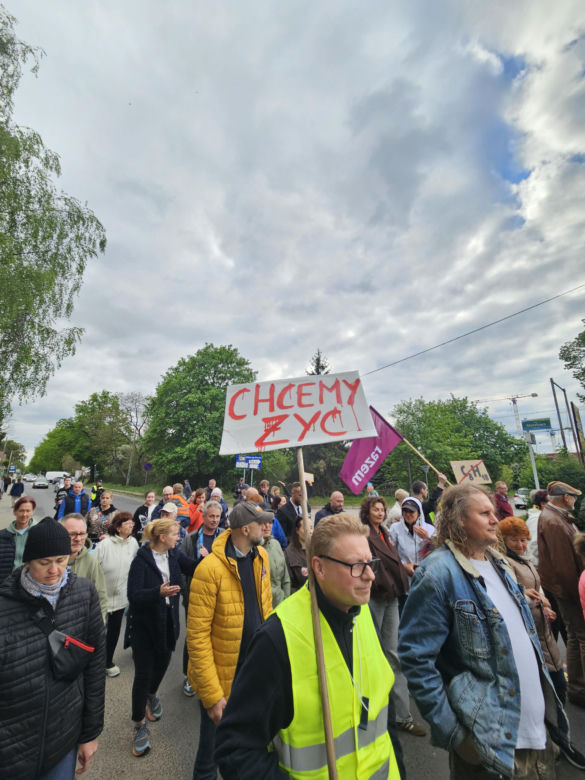 Protest w Szczecinie Podjuchach