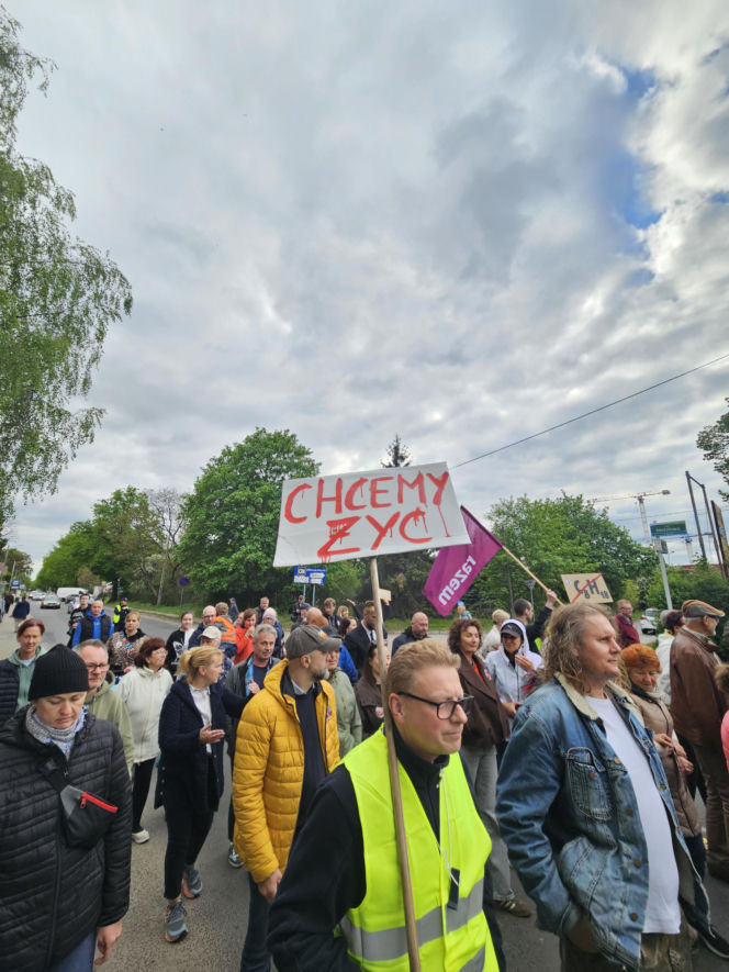 Protest w Szczecinie Podjuchach