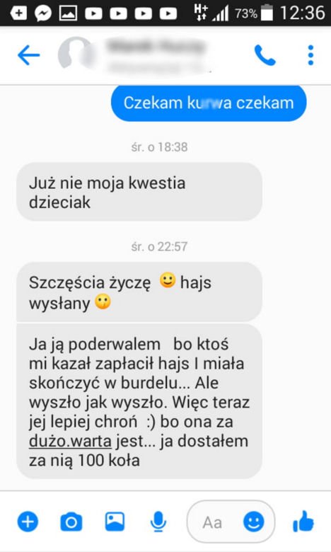 Nękana kobieta