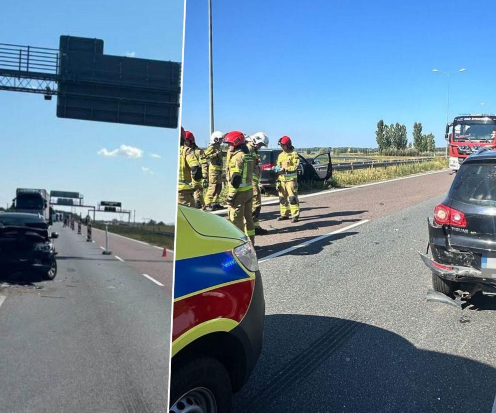 Poważny wypadek na S17. Zderzyły się dwie osobówki i ciężarówka. Droga zablokowana!
