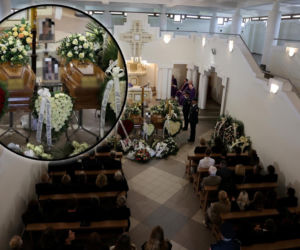 Wielkie serca, dwie trumny, trzy ofiary ze Skawiny. Widok na pogrzebie wywołuje morze łez